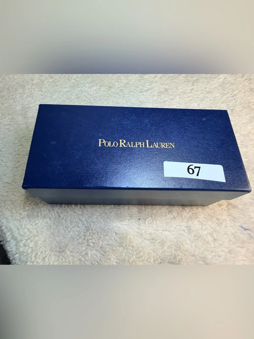 67. NEW Polo by Ralph Lauren Teal Oval Sunglasses with Gold Temple Accent